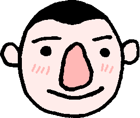 Simple drawing of my face with a big nose